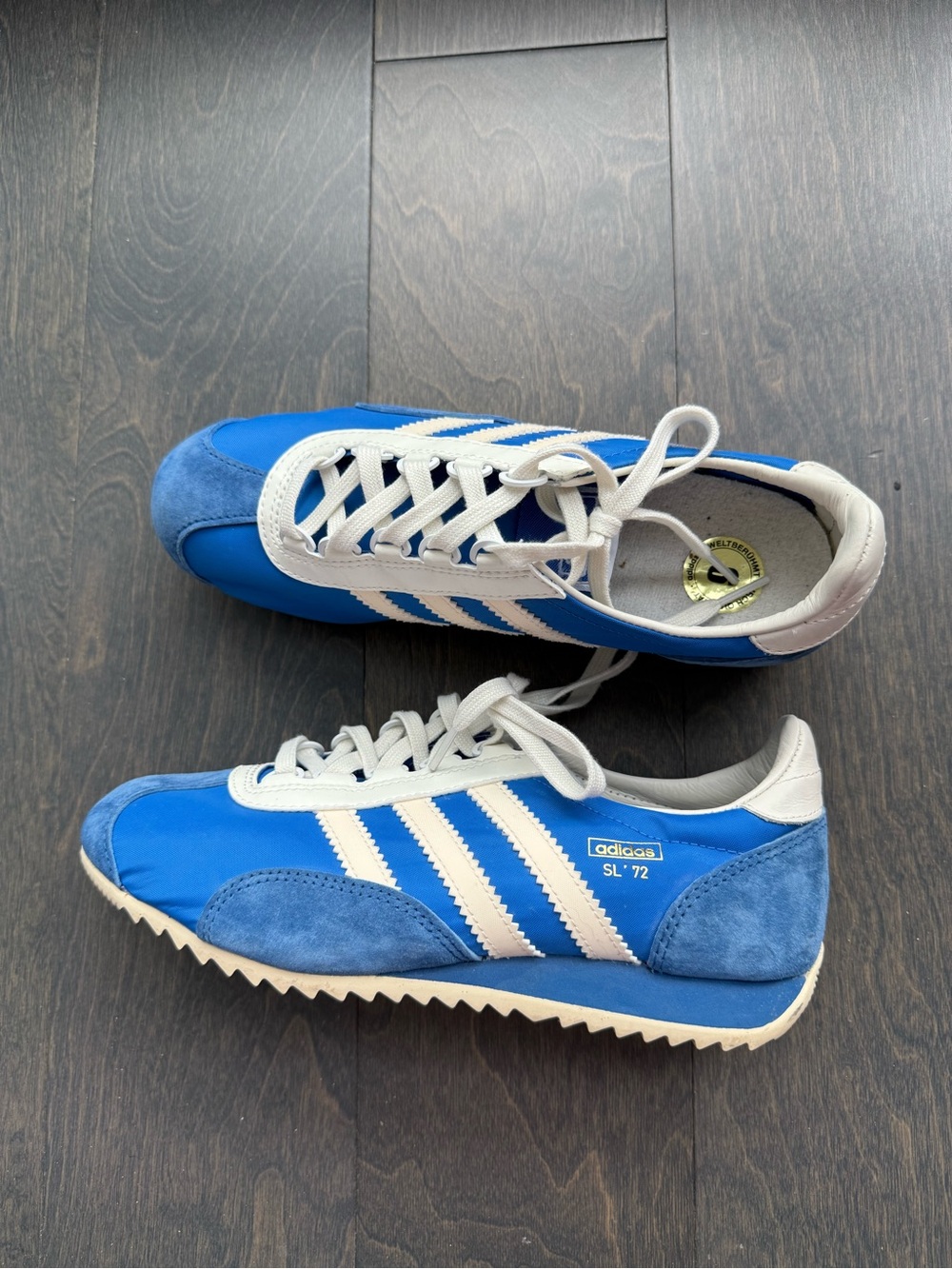 adidas SL 72 Blue and White Sneakers size 7
